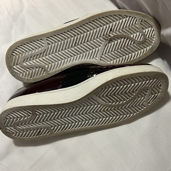 Solsana Maroon Black Croc Embossed Slip On Loafers.  size 8. EU 38 - Picture 7 of 9